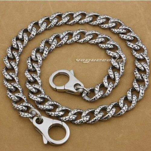 14" ~ 36" 316L Stainless Steel Mens Biker Rocker Punk Wallet Chain 5A019WC