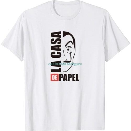 New mens top short sleeve T-shirt La Casa De Papel Money Heist Professor Tokyo Tv Show Unisex Men Clothes Cotton T Shirts