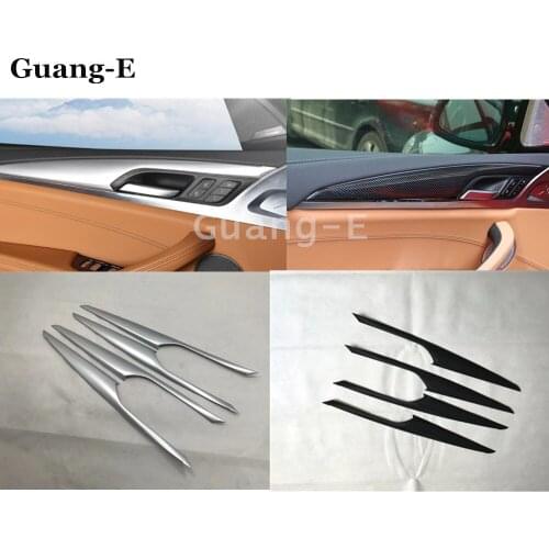 Car Trim ABS Chrome Door Frame Trim Panel Handrail Lift Handle Bowl Armrest 4pcs For BMW X3 XDrive 25i 28i 30i 2018 2019 2020
