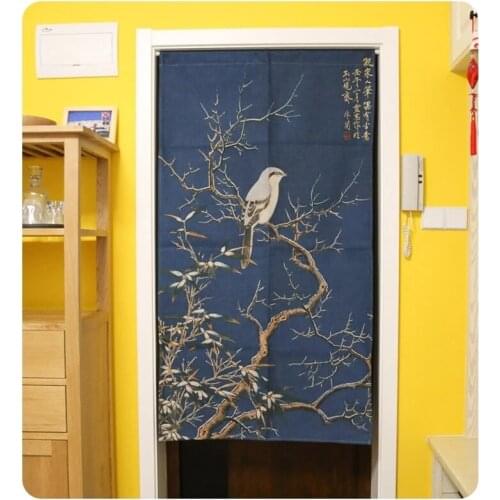 Custom size Chinese Decorative Door Curtain Doorway Curtains Home Decor Divider For Bedroom Kitchen