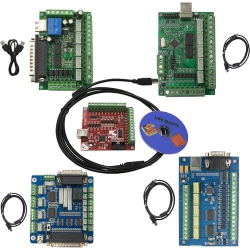 1pc cnc 4/5 Axis MACH3 Breakout Board With Optical Coupler For NEMA 23 NEMA34 Stepper Motor drive controller Engraving machine