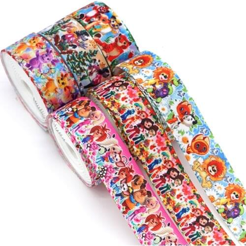 Cartoon Printed Grosgrain Ribbon 45758