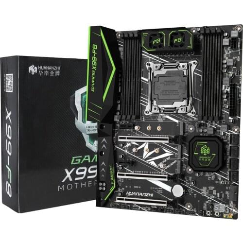HUANANZHI X99-F8 motherboard supports 2011-3 pin V3V4 processor and 8 DDR4 memory sockets, maximum support 8*32G