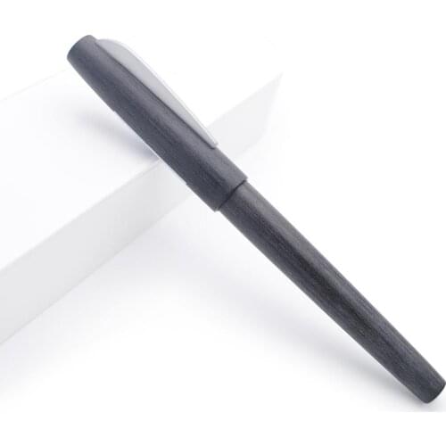 KACO EDGE Brushed Matte Fountain Pen Schmidt Converter Ink Pen with 2pcs Black Ink Cartridges and Original Box