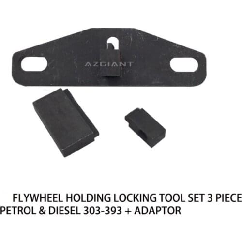 For Ford Flywheel Holding Locking Tool Set 3 Piece Petrol & Diesel 303-393 + Adaptor