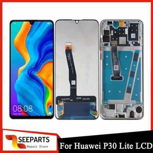 Original New Black Tetsed 6.15" For Huawei P30 Lite LCD Display Screen+Touch Panel Digitizer Assembly For Huawei Nova 4E Display