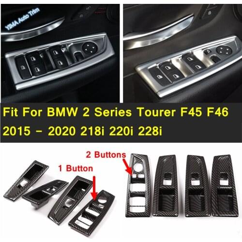 Door Window Glass Lift Control Switch Panel Cover Trim Interior Fit For BMW 2 Series Tourer F45 F46 2015 - 2020 218i 220i 228i