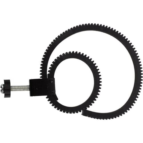 Adjustable Flexible Lens Follow Focus Gear Ring Belt for DSLR Camcorder Camera black