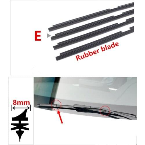 Car Windshield Wiper Blade Insert Rubber strip (Refill) for Mercedes Benz A B CLA GLA Class W176 W246 C117 X156 GLK accessories