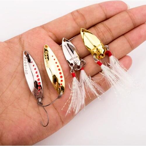Fishing Lures Spoon Sequin Paillette Baits Loong Scale 3g 2.5g Zinc Alloy Artificial with Single Hook