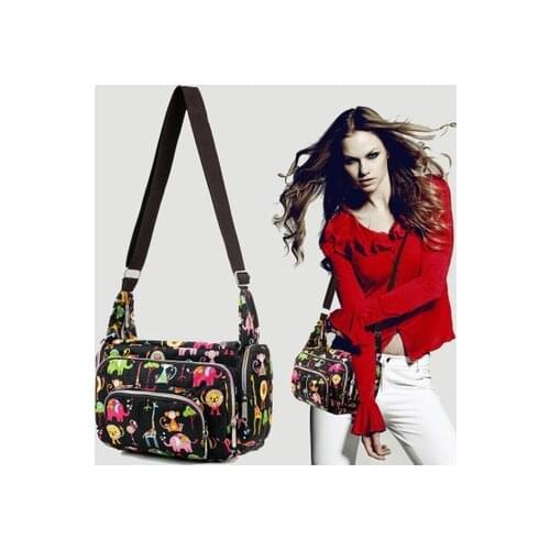 2019 Retro Women Baguette printing Female Handbags Purse Ladies Small Shoulder Moon Vintage Bags Nylon Luxury Brand Clutch Bag