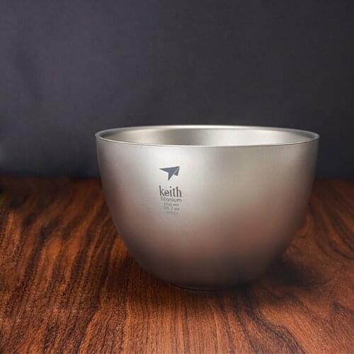 Bowls Kitchen Soup Noodle Rice Bowl 16cm Titanium Thickened Double Layer Thermal Insulation Bowl Titanium Fruit Plate