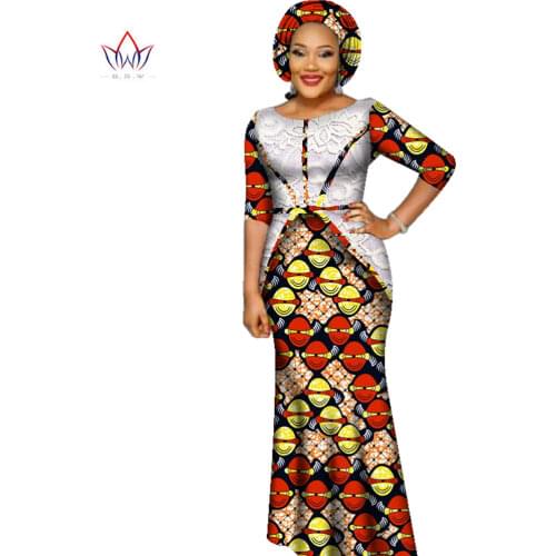 Party Dresses For Women 2020 Fashion Elegant African Half Sleeves Wedding Dresses For Women In African Clothing Luxury WY2393