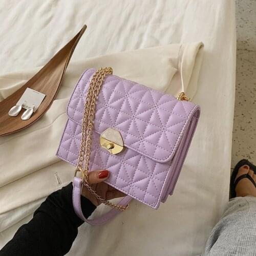 Vintage Small PU Leather Crossbody Bags for Women 2020 Chain Shoulder Handbags Female Travel Branded Hand Bag Designer