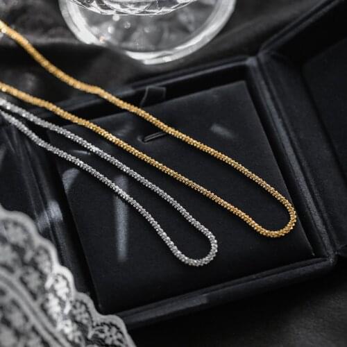 YUN RUO 2020 Fashion Sexy 18K Gold Plated Sparkling Choker Necklace Titanium Stainless Steel Jewelry Woman Man Hip-hop Accessory