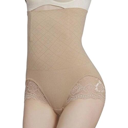 Women High Waist Trainer Butt Lifter Shapewear Tummy Control Panties Slimming Pants Brief Lace Pulling Underwear