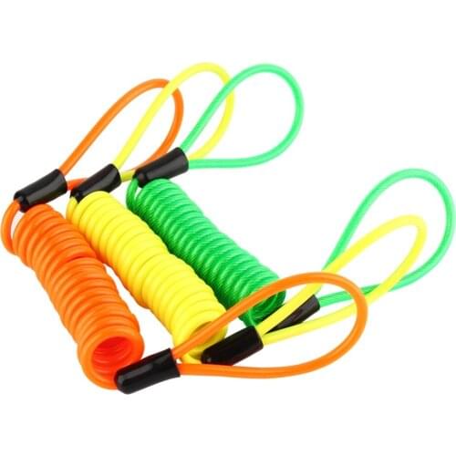 1pcs Motorcycle Scooter Disc Lock Security Reminder Cable Bike Motorbike Tool Alarm Disc Lock Security Remind 3color for choose