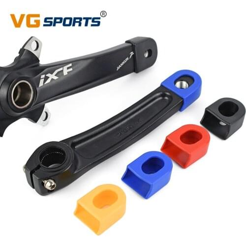 2 PCS Mountain Bike Fiber Fixed Gear Pedal Crank Cover Bicycle nylon Carbon Protector Cover Cap High Quality Cycling Accessories