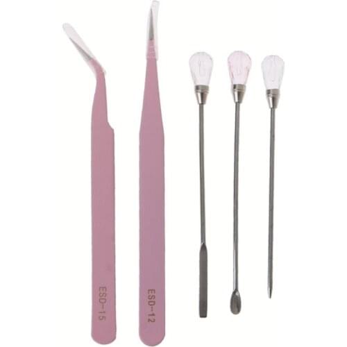 5Pcs ResinTools Mixing Stirring Sticks Bubble Removers Needle Pigment Spoon Kit