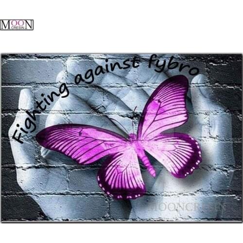 5D Diy Diamond Painting Purple Butterfly Diamond Mosaic Full Square Round Drill Diamond Embroidery Cross Stitch Rhinestones Home