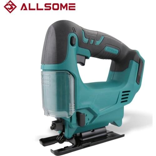 ALLSOME 21v Lithium Battery 4 Speed Jig Saw Cordless Jigsaw Electric Jig Saw Reciprocating Saw Outdoor Electric Saw