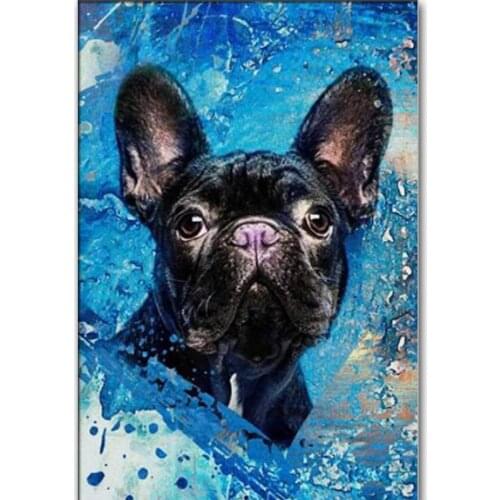 French bulldog diy Diamond Painting 5D diamond mosaic square drill diamond embroidery cross stitch 3d picture home decor