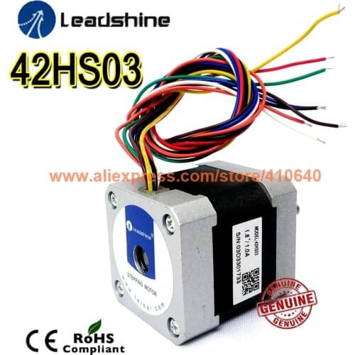 Free Shipping GENUINE Leadshine Stepper Motor 42HS03 Step Motor current 1 A NEMA 17 with 0.34 N.m torque Better Quality