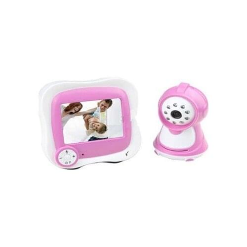 Digital Wireless Baby Monitor camera with temperature detection and real-time display in the LCD Monitor,music player