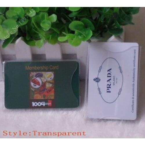 Free shipping 100pcs Transparent hard plastic card holder , PVC Card Protector,waterproof storage to bank cards ,OEM welcome
