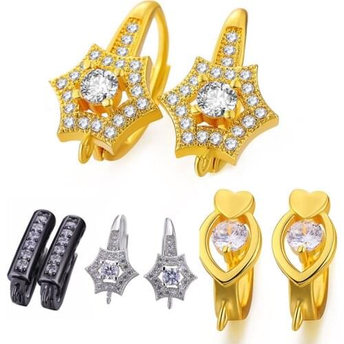 JUYA Earring Findings Components Earwire Accessories Earrings Hooks Clasps Connector Handmade DIY Women Long Drop Earrings Parts