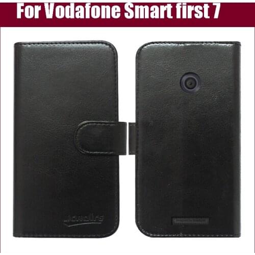 New Arrival 6 Colors High Quality Flip Leather Exclusive Protective Cover Case For Vodafone Smart first 7 Case