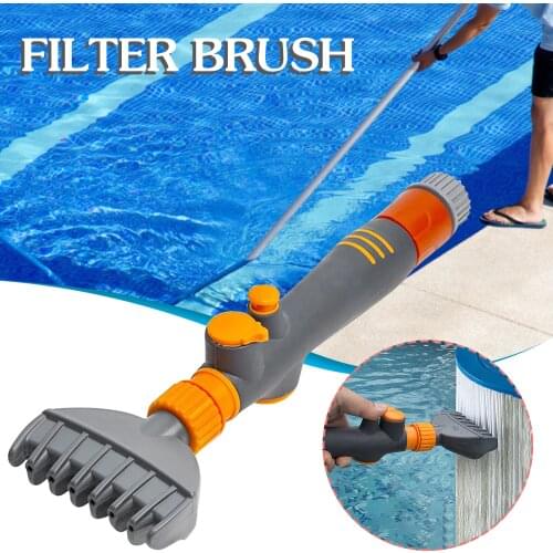 New Handheld Swimming Pool Filter Cleaner Cleaning Brush Hot Tub Spa Pond Pool Filter Cleaner Swimming Pool Cleaning Accessory