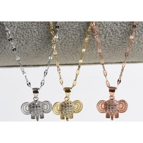 Charm Dumbo Necklace For Women Chains Gifts For The New Year Choker Neck Pendants Women Fashion Jewelry Accessories