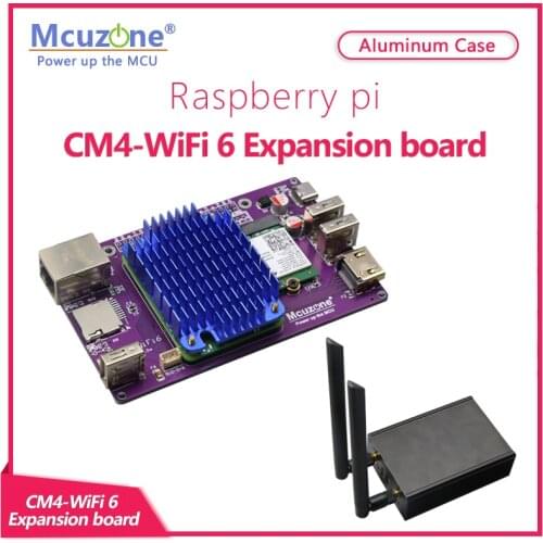 CM4 based wifi6 WiFi 6E expansion board,Raspberry Pi Compute Module 4, Intel AX200 AX210 PCIe A Key