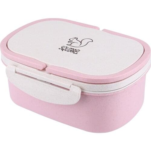 Portable Lunchbox Microwave Lunch Container Box On-the-Go Meal Snack Packing Microwave Safe Portable Student School Lunchbox
