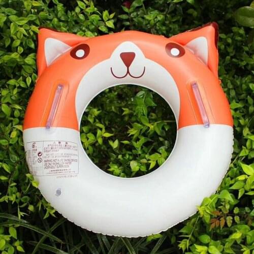 Cute Cartoon Inflatable Swimming Ring Donut Float for Adult Kids PVC Swimming Mattress Rubber Ring Swimming Pool Toys Water Seat