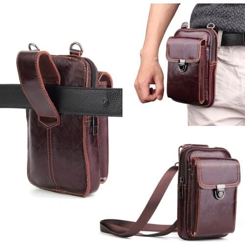 Genuine Leather Pouch Shoulder Belt Mobile Phone Case Bags For HTC Desire 10 Lifestyle/10 Pro,Desire 825/630/530/728/828/626S