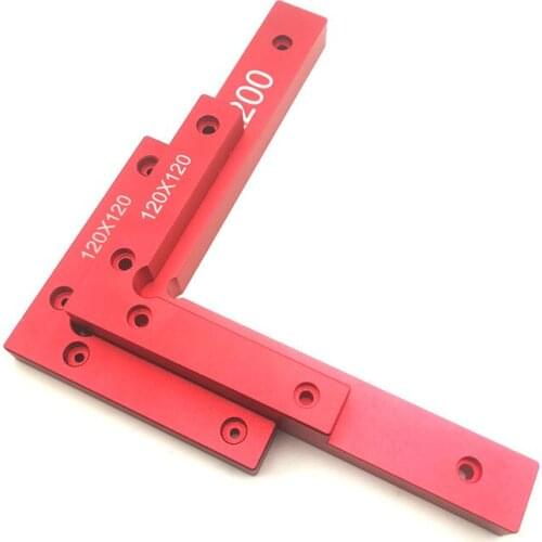 120/160/200mm Aluminum Alloy 90 Degree Positioning Squares L Shape Corner Clamp Wood Metal Welding Fixing Tool Wooden Tools