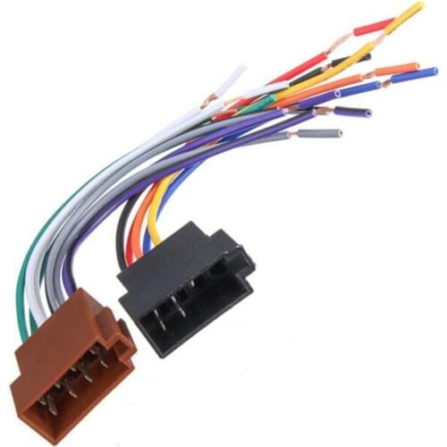 Universal Auto Car Stereo Female Socket Radio ISO Wire Harness Adapter Connector
