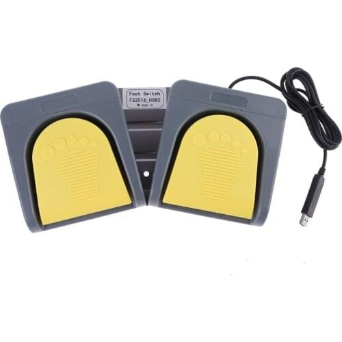 USB Double 2 Foot Switch Control Pedal Video Game Customized PC Keyboard Multimedia Key Computer Action Pedal
