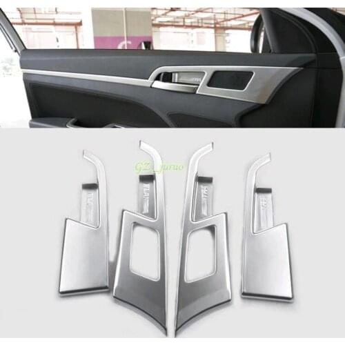 4pcs ABS Interior Inner Door Handle Bowl for Hyundai Elantra Avante 2016 2017 Car Styling Auto Accessories