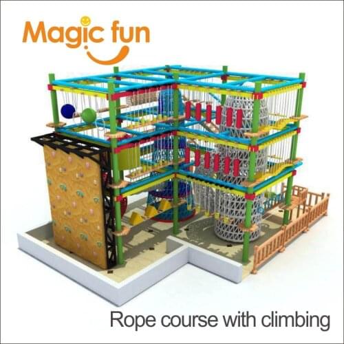 MAGIC FUN outdoor climbing facility rope course with climbing