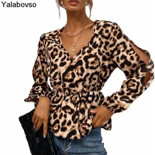 Леопардовые блузки Yalabovso China At AliExpress