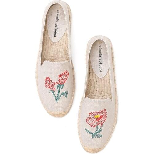 Sapatos Tienda Soludos Womens Flat 2019 New Real Shoes Ladies Lazy Casual Lightweight Breathable Espadrilles Non-slip Sneakers