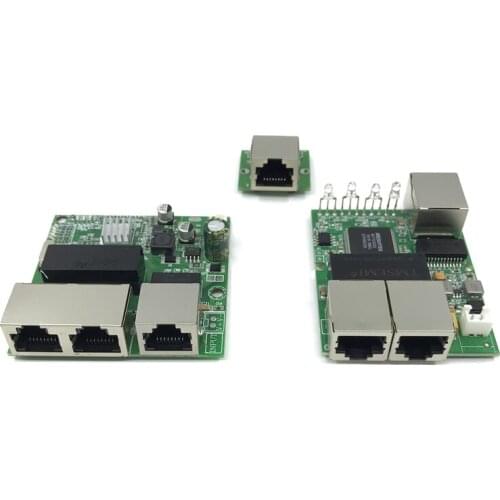 3-port Gigabit switch module is widely used in LED line 5 port 10/100/1000 m contact port mini switch module PCBA Motherboard