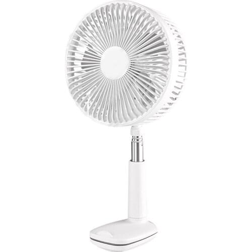 Wireless Fans Adjustable Desktop Fans USB Rechargeable Table Fans Adjustable Portable Personal Fan for Home White