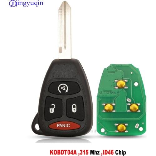 Jingyuqin Car Remote Key Fob 315 Mhz ID46 Chip KOBDT04A for Chrysler Aspen for Dodge Dakota Durango Ram