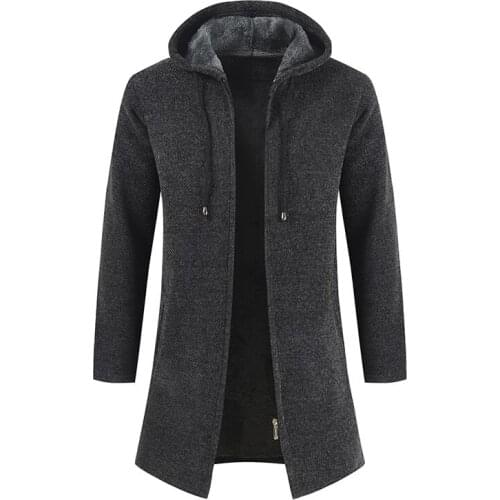 LIBIELIY Men's Cardigans With A Hood