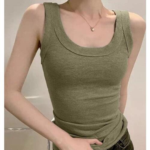 New Summer T Shirt Women Elasticity T-Shirt Woman Clothes Tops Slim Tshirt Female Sleeveless Crop Top Women Tank Sexy Canale