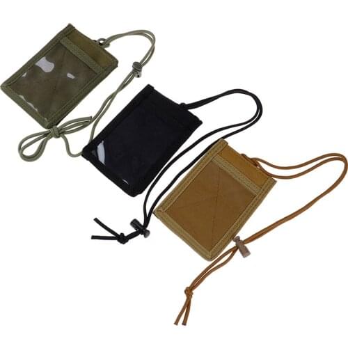 New Arrival ID Card Holder Army Fan Tactical ID Card Case Patch Neck Lanyard and Credit Card Organizer